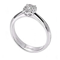 Anello Recarlo Donna in Oro bianco Diamante 0.16 Ct R01SO001/016-14 - R01SO001/016-14